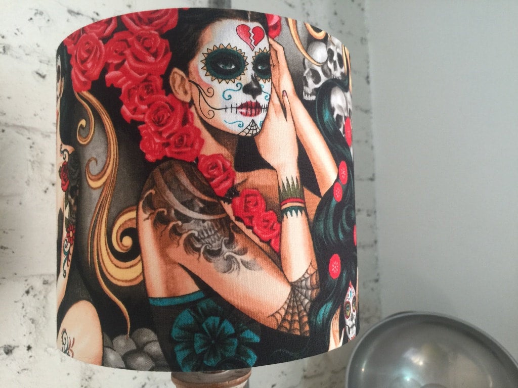 Sugar skull lamp outlet shade