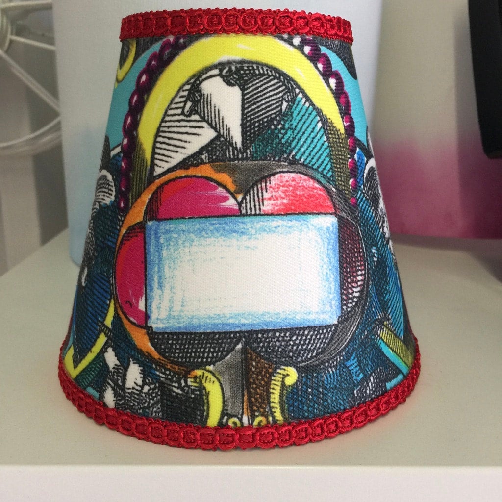 Candle Clip Handmade Lampshade made with La Main Au Collet