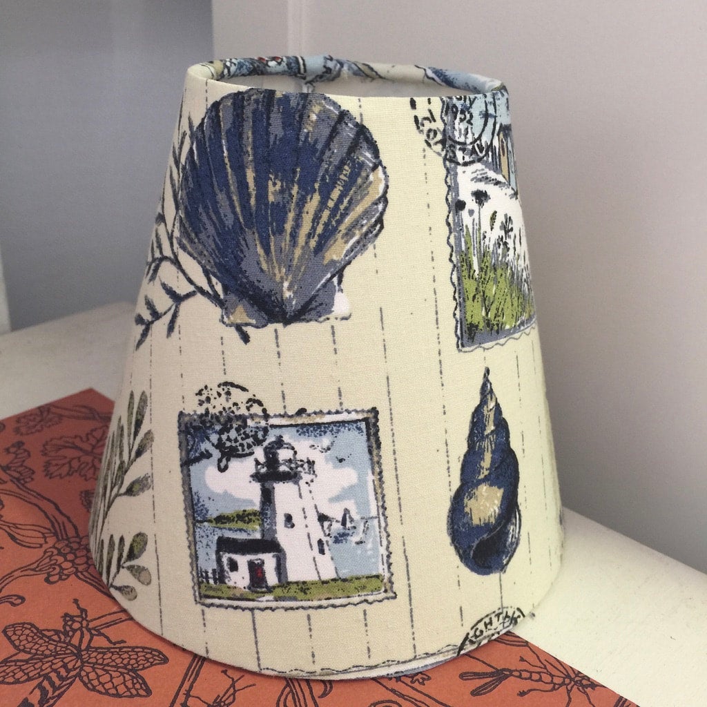 Nautical Sea Side Candle Clip Handmade Lampshade